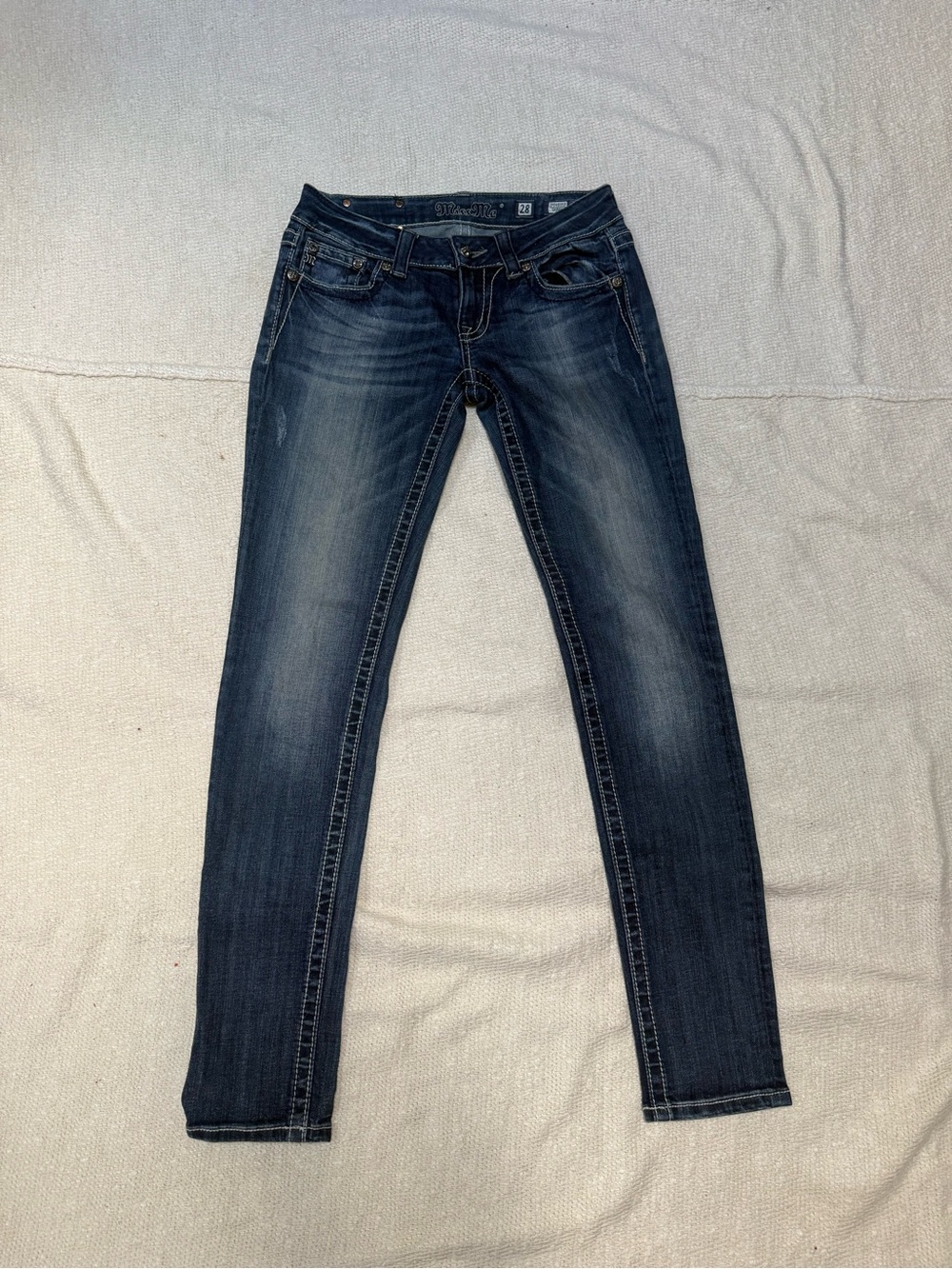 Miss Me Skinny Jeans Fleur De Lis Size 28